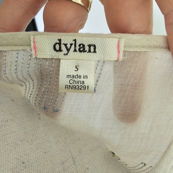 Dylan Thread Embroidered Button Tie Tank Top - Picture 8 of 9